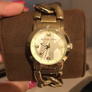 Michael Kors Women’s Gold Runway Twist Watch